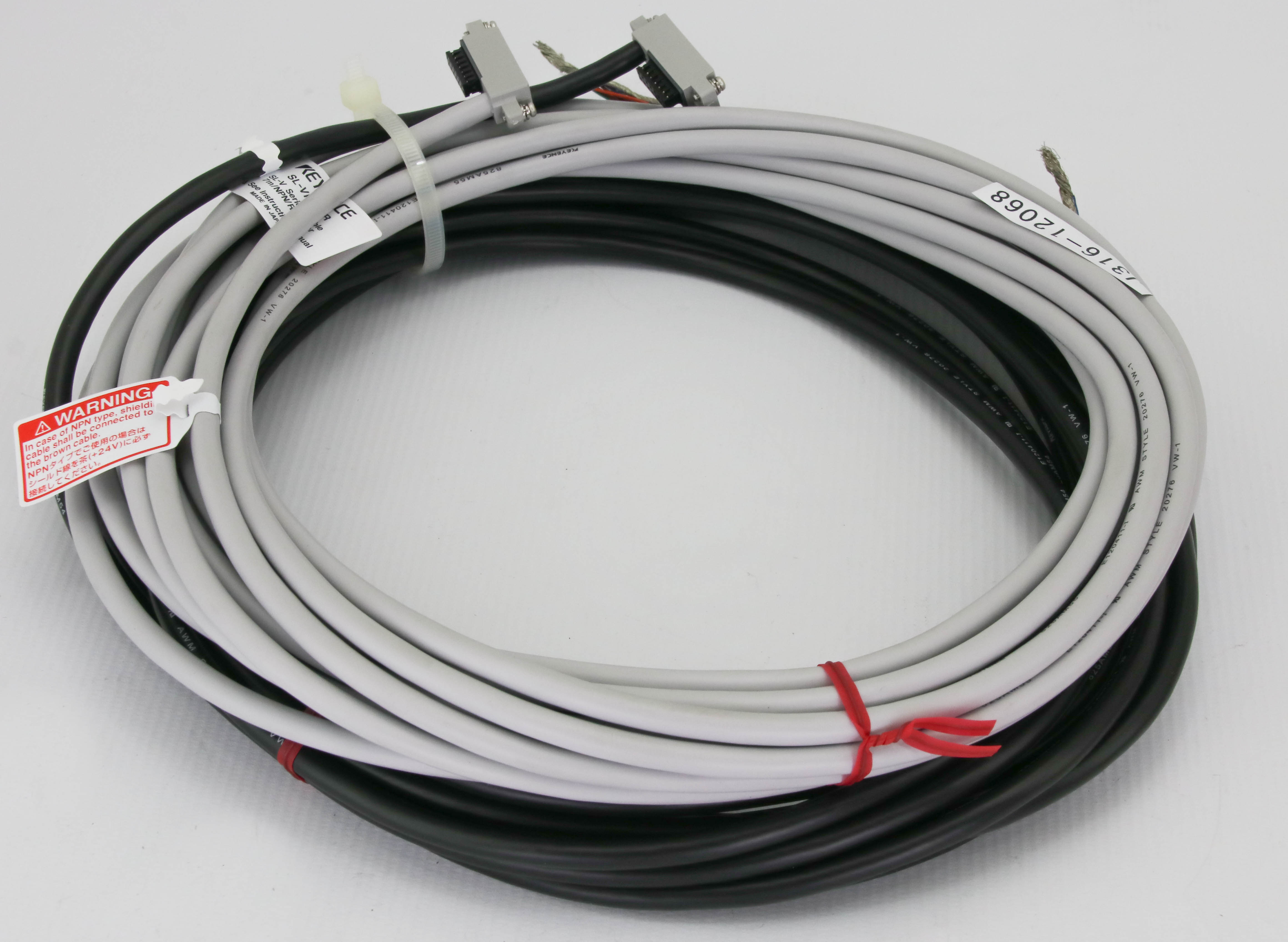12068 KEYENCE LIGHT CURTAIN CABLE, SL-VP7N-T & SL-VP7N-R (NEW) SL